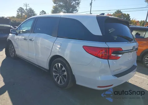 2021 Honda Odyssey Ex-L из США, поврежденный, VIN 5FNRL6H70MB010053